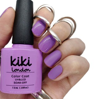 purple nails gel polish manicure nail summer spring bright lilac