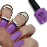 purple nails gel polish manicure nail summer spring bright lilac