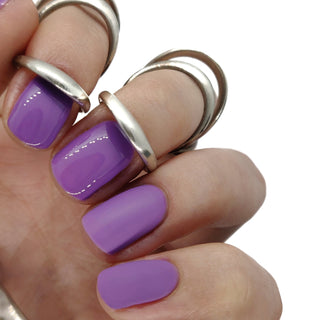 purple nails gel polish manicure nail summer spring bright lilac
