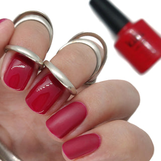 kiki london nail gel polish nails art design matte shiny long lasting uk vegan beauty   bride red nails gel polish bright deep high pigment staple classic manicure