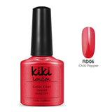 hot red pink summer shimmer gold shiny bright spring holiday gel polish manicure nails orange