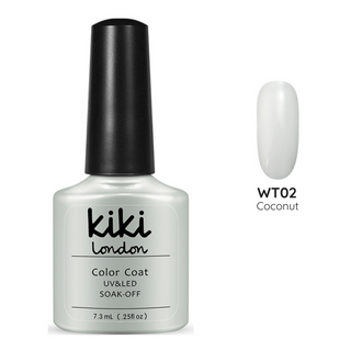 kiki london nail gel polish nails art design matte shiny long lasting uk vegan beauty white french manicure tip natural crisp bright 