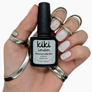 cookies and cream gel polish nail art nails cream pale speckled egg shell summer spring easter macaron