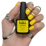 kiki london nail gel polish lemon tart yellow gellack gellac manicure nails shimmer pearly shiny bright neon summer