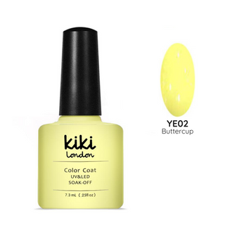 yellow gel polish nails nail manicure bright summer light lemon neon 