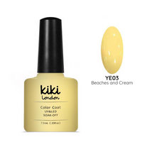 gel polish nails nail yellow pastel pale beach summer spring light creamy 