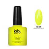 yellow gel polish nails nail manicure bright summer light lemon neon gellac gellack