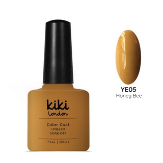 gel polish nail nails manicure yellow bright mustard fall summer muted 