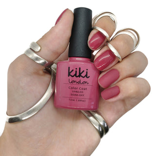 gel polish nail nails pink red classic winter autumn fall deep dark rosey creme manicure brick 