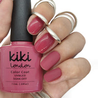 gel polish nail nails pink red classic winter autumn fall deep dark rosey creme manicure brick 