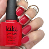 hot red pink summer shimmer gold shiny bright spring holiday gel polish manicure nails orange