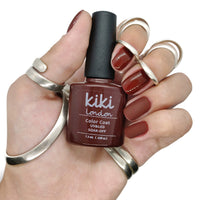 brown deep wine red chocolate dark gel polish gellac gellack manicure nails nail deep winter autumn fall 