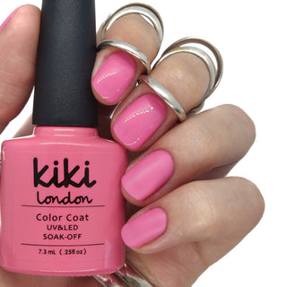 classic pink nails gel polish nail rosey rose creme creamy pastel pale pretty light 