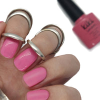 classic pink nails gel polish nail rosey rose creme creamy pastel pale pretty light 