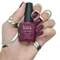 red burgundy deep dark wine gel polish nails nail manicure winter autumn maroon brown