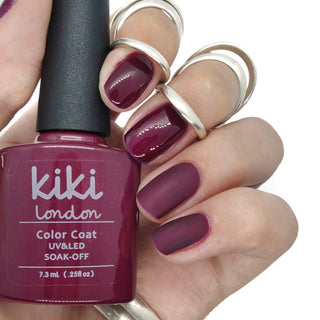 red burgundy deep dark wine gel polish nails nail manicure winter autumn maroon brown
